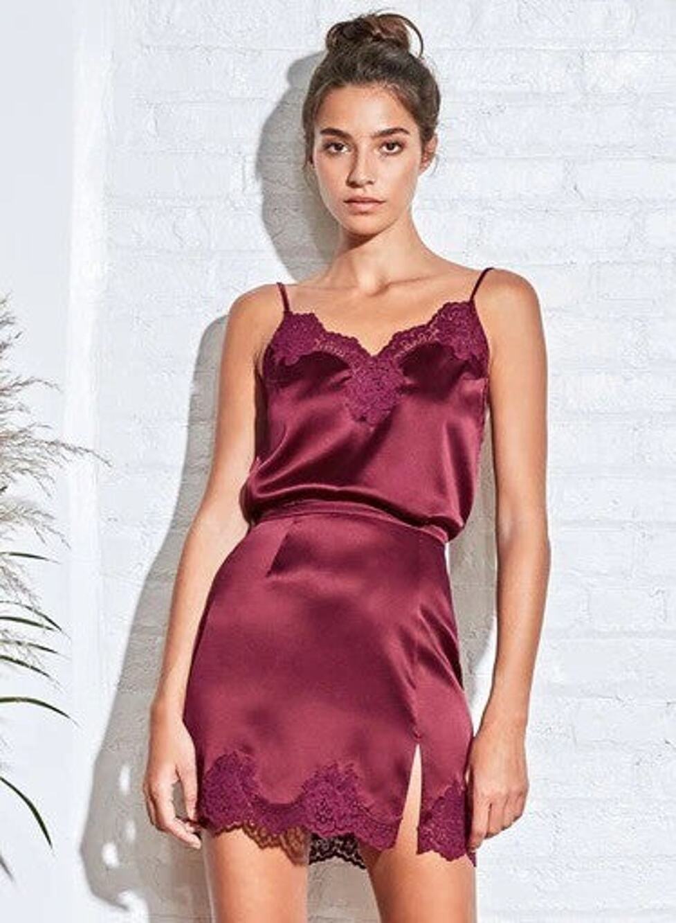 Fleur du Mal James Lace Trim Cami - M